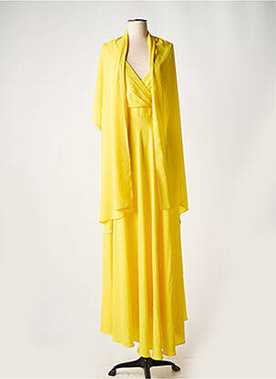 Robe longue sans manche sans manche jaune EDAS femme