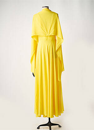 Robe longue sans manche sans manche jaune EDAS femme