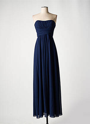 Robe longue sans manche sans manche bleu EDAS femme