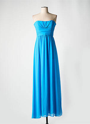 Robe longue sans manche sans manche bleu EDAS femme