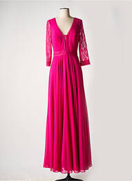 Robe longue manches longues manches longues rose AIRE femme