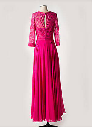 Robe longue manches longues manches longues rose AIRE femme