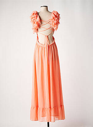 Robe longue manches courtes manches courtes rose ARGGIDO femme