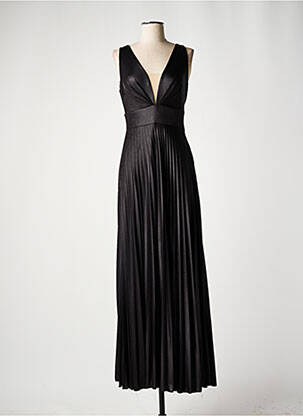 Robe longue sans manche sans manche noir EDAS femme
