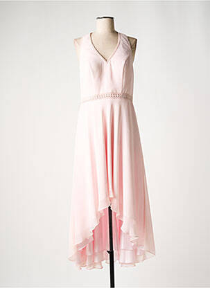 Robe longue sans manche sans manche rose CREATIF PARIS femme
