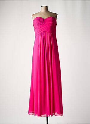 Robe longue sans manche sans manche rose FASHION NEW YORK femme