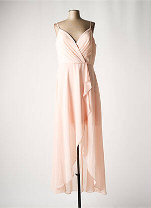 Robe longue sans manche sans manche rose FASHION NEW YORK femme