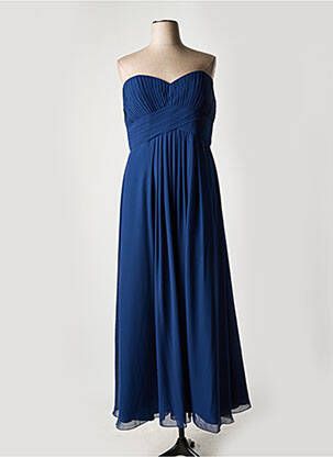 Robe longue sans manche sans manche bleu FASHION NEW YORK femme