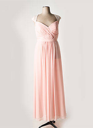 Robe longue sans manche sans manche rose FASHION NEW YORK femme