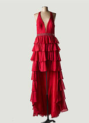 Robe longue rouge FASHION NEW YORK pour femme seconde vue