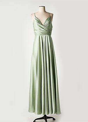 Robe longue vert FASHION NEW YORK pour femme