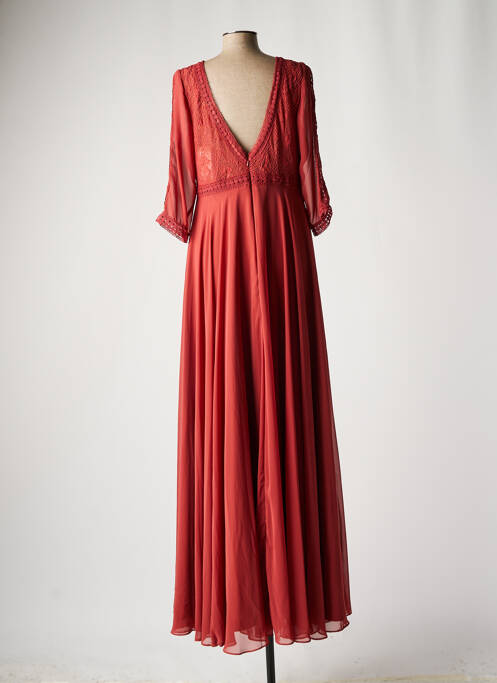 Robe longue marron CREATIF PARIS pour femme