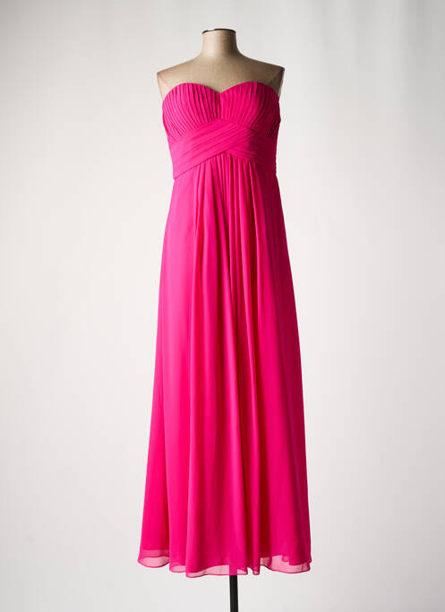 Robe longue rose FASHION NEW YORK pour femme