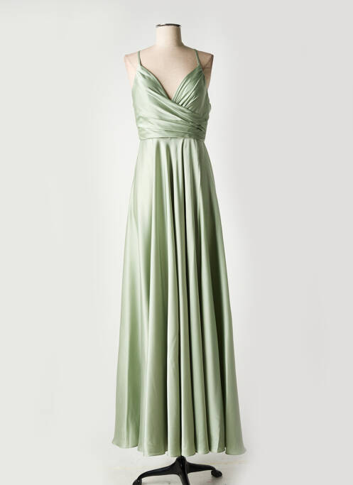 Robe longue vert FASHION NEW YORK pour femme