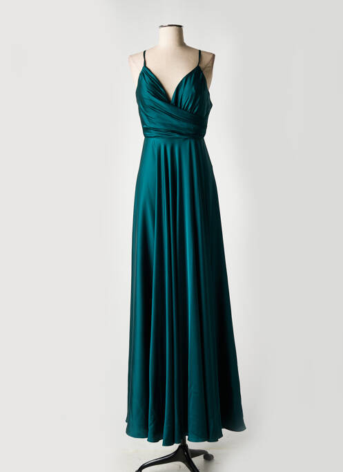 Robe longue vert FASHION NEW YORK pour femme