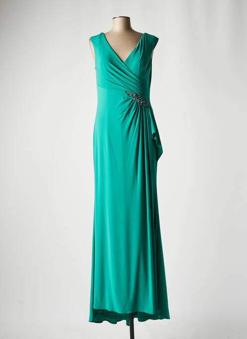 Robe longue vert FASHION NEW YORK pour femme