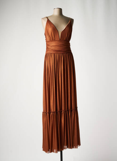 Robe mi-longue marron EDAS pour femme