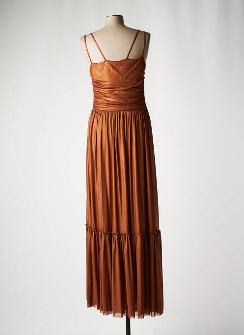 Robe mi-longue marron EDAS pour femme