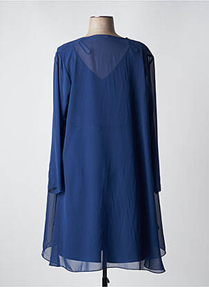 Robe mi-longue sans manche sans manche bleu FASHION NEW YORK femme