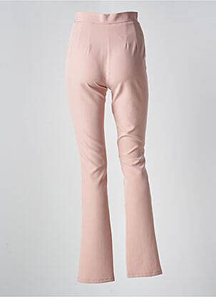 Pantalon flare stretch taille haute rose EDAS femme