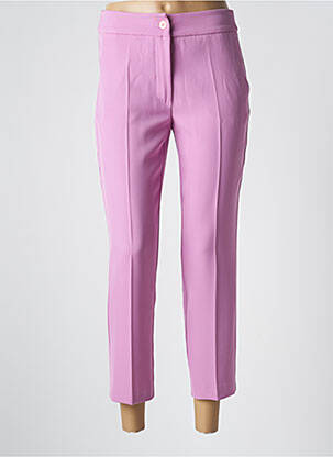 Pantacourt taille haute taille haute rose EDAS femme
