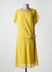 Robe mi-longue jaune FASHION NEW YORK pour femme seconde vue