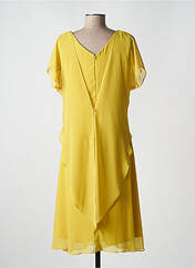 Robe mi-longue jaune FASHION NEW YORK pour femme seconde vue