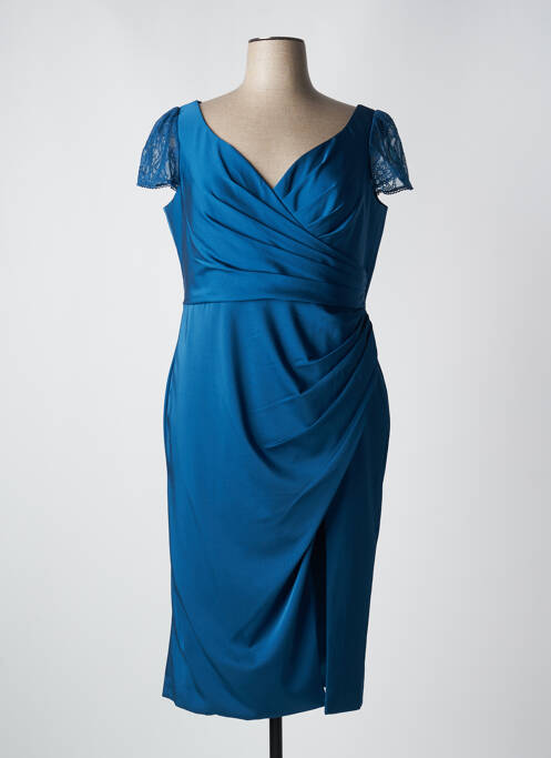 Robe mi-longue bleu fonce CREATIF PARIS pour femme