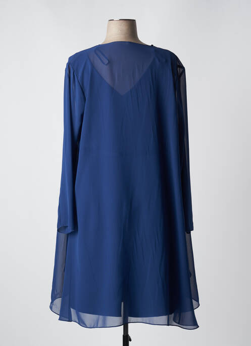 Robe mi-longue bleu FASHION NEW YORK pour femme