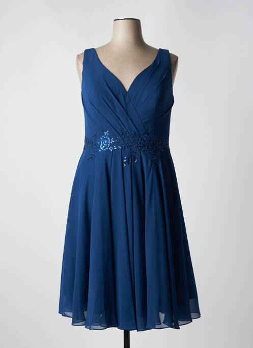 Robe mi-longue bleu SYLFANY pour femme