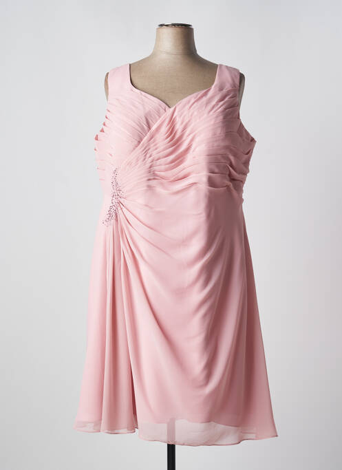 Robe mi-longue rose CREATIF PARIS pour femme