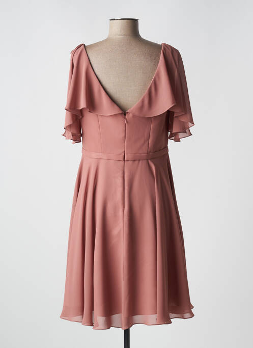 Robe mi-longue rose FASHION NEW YORK pour femme