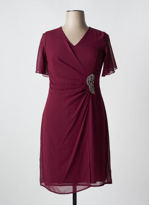 Robe mi-longue rouge ARIN pour femme