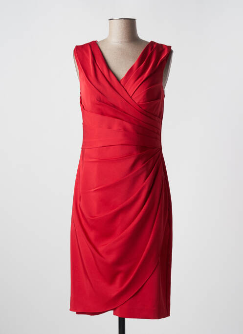 Robe mi-longue rouge CREATIF PARIS pour femme