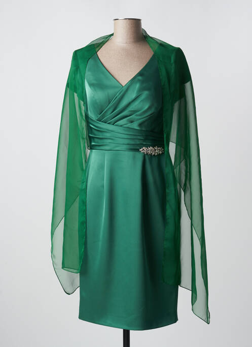 Robe mi-longue vert FASHION NEW YORK pour femme