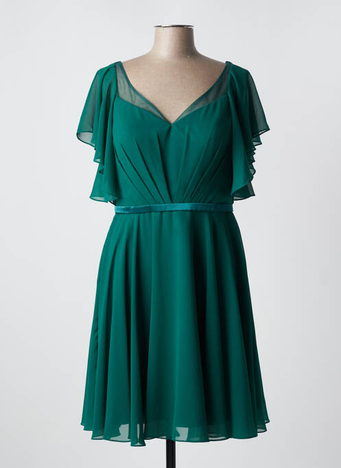 Robe mi-longue vert FASHION NEW YORK pour femme