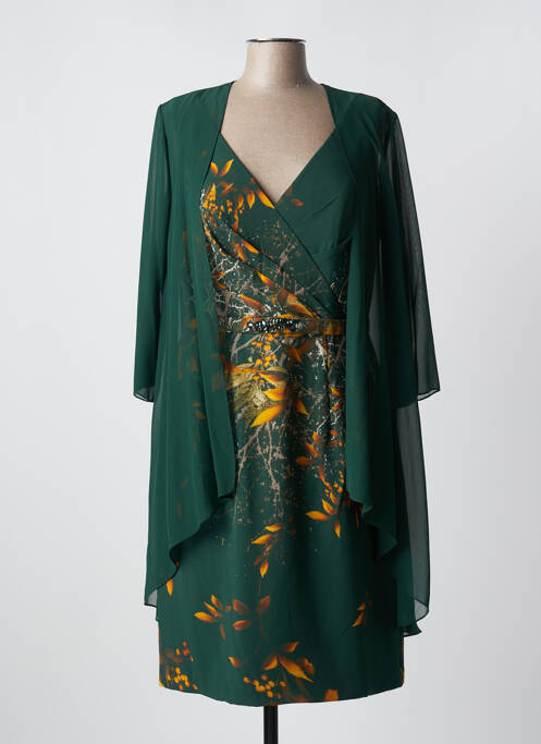 Robe mi-longue vert SYLFANY pour femme