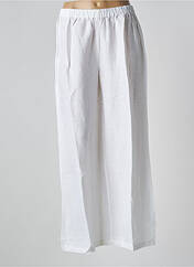 Pantalon large blanc LARA-ETHNICS pour femme seconde vue