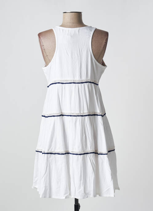 Robe mi-longue blanc YAATRA pour femme