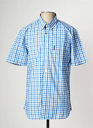 Chemise manches courtes poches bleu SAINT JAMES homme