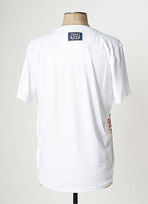 T-shirt stretch manches courtes blanc DAVID homme