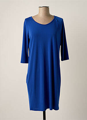 Robe courte manches 3/4 manches 3/4 bleu MISS MISS femme