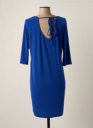 Robe courte manches 3/4 manches 3/4 bleu MISS MISS femme