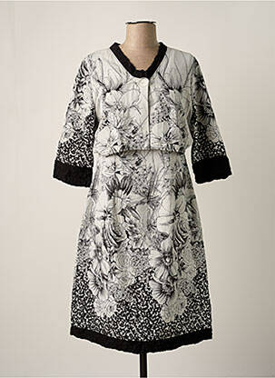 Ensemble robe coupe cintrée gris SAINT CHARLES femme