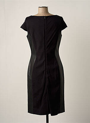 Robe mi-longue coupe fluide manches courtes noir OLSEN femme