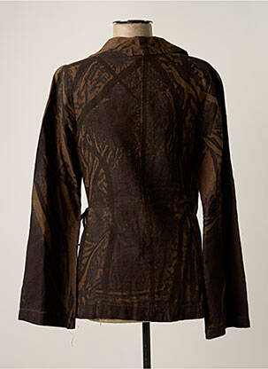 Veste casual coupe cintrée marron ISABEL DE PEDRO femme