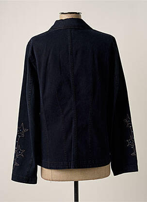 Veste casual col chemisier bleu HAUBER femme