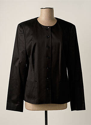Veste casual epaulette noir HAUBER femme