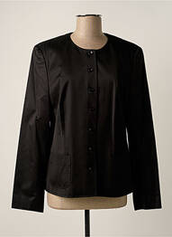 Veste casual col rond noir HAUBER femme