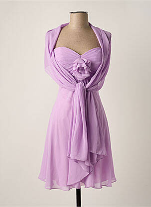 Robe courte violet FASHION NEW YORK pour femme